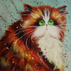 Декобокс. Рыжий кот 25*25 см - Арт-Декор. Продажа художественных изделий оптом и розницу
