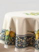 Лимоны в вазе Скатерть круг д140 см  - Арт-Декор. Продажа художественных изделий оптом и розницу