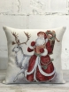 Дед Мороз и белый олень 45:44см  - Арт-Декор. Продажа художественных изделий оптом и розницу