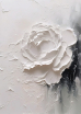 Черно-белый цветок 1. 60*90 см с дорисовкой - Арт-Декор. Продажа художественных изделий оптом и розницу