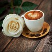 Декобокс  Кофе с розой 33,5*33,5 см  - Арт-Декор. Продажа художественных изделий оптом и розницу