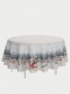 Морозко Скатерть круг д165 см  серебро - Арт-Декор. Продажа художественных изделий оптом и розницу