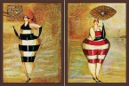 Пляжный сезон комплект из двух картин 30*40 см - Арт-Декор. Продажа художественных изделий оптом и розницу