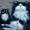 Три кота 22*22 см - Арт-Декор. Продажа художественных изделий оптом и розницу