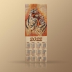Календарь из гобелена 2022 "Тигры семья"32х84 - Арт-Декор. Продажа художественных изделий оптом и розницу