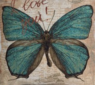 Бабочка Зеленая 50*50 см - Арт-Декор. Продажа художественных изделий оптом и розницу