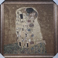 Поцелуй.Климт.Золотая нить 70-70см - Арт-Декор. Продажа художественных изделий оптом и розницу