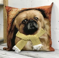 Чехол ГС Пекинес в шарфике (45, 45) - Арт-Декор. Продажа художественных изделий оптом и розницу
