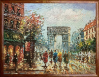 Париж. Триумфальная арка. 40*60 см - Арт-Декор. Продажа художественных изделий оптом и розницу