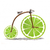 Декобокс. Лаймовый велосипед 33*33 см - Арт-Декор. Продажа художественных изделий оптом и розницу