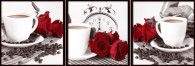 Розы на белом к-т из трех картин 40:40см - Арт-Декор. Продажа художественных изделий оптом и розницу