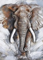 Декобокс  Слон  39*50*5 см (с поталью) - Арт-Декор. Продажа художественных изделий оптом и розницу