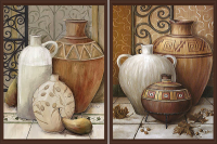 Средиземноморские вазы комплект из двух картин 30*40 см - Арт-Декор. Продажа художественных изделий оптом и розницу