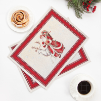 Дед Мороз и белый мишка - Арт-Декор. Продажа художественных изделий оптом и розницу