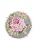 Английский сад лиловый пион Салфетка круг д27 см  - Арт-Декор. Продажа художественных изделий оптом и розницу