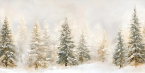 Зимний лес 2 60*90см с поталью и дорисовкой - Арт-Декор. Продажа художественных изделий оптом и розницу
