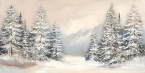 Еловый лес 50*70см с дорисовкой - Арт-Декор. Продажа художественных изделий оптом и розницу
