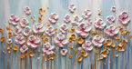 Небесные цветы 130*70см с дорисовкой - Арт-Декор. Продажа художественных изделий оптом и розницу