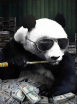 Декобокс. Крутая панда 50*70см с поталью - Арт-Декор. Продажа художественных изделий оптом и розницу