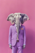 Декобокс. Слон в костюме 60*90см - Арт-Декор. Продажа художественных изделий оптом и розницу