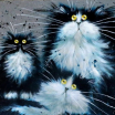 Декобокс. Три кота 25*25 см - Арт-Декор. Продажа художественных изделий оптом и розницу