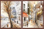Улочки Парижа к-т из двух картин 30*40 см - Арт-Декор. Продажа художественных изделий оптом и розницу