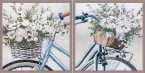 Велопрогулка к-т из двух картин 30*30 см - Арт-Декор. Продажа художественных изделий оптом и розницу