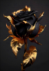 Декобокс. Золотая роза. 50*70 см с поталью - Арт-Декор. Продажа художественных изделий оптом и розницу