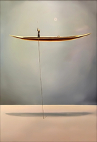 Лодочник 30*40см с поталью - Арт-Декор. Продажа художественных изделий оптом и розницу