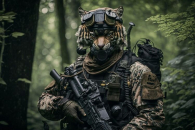 Декобокс. Тигр военный 50*70см - Арт-Декор. Продажа художественных изделий оптом и розницу