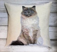 Чехол Бирманская кошка 45*45см - Арт-Декор. Продажа художественных изделий оптом и розницу