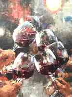 Вино 3 50*70см с дорисовкой - Арт-Декор. Продажа художественных изделий оптом и розницу