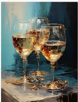 Бокалы 30*40см с поталью - Арт-Декор. Продажа художественных изделий оптом и розницу