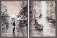 Европейские каникулы комплект из двух картин 30*40 см - Арт-Декор. Продажа художественных изделий оптом и розницу