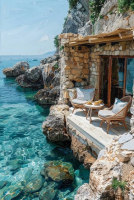 Райские острова 6 60*90 см с дорисовкой - Арт-Декор. Продажа художественных изделий оптом и розницу