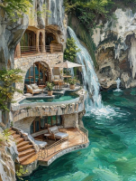 Райские острова 50*70 см с дорисовкой - Арт-Декор. Продажа художественных изделий оптом и розницу