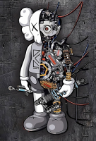 Декобокс. KAWS робот 50*70см с поталью - Арт-Декор. Продажа художественных изделий оптом и розницу