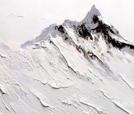 Зимние горы 60*90 см с дорисовкой - Арт-Декор. Продажа художественных изделий оптом и розницу