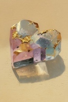 Хрустальное сердце 30*40см с поталью - Арт-Декор. Продажа художественных изделий оптом и розницу