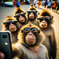 Декобокс. Крутые обезьянки 40*50см - Арт-Декор. Продажа художественных изделий оптом и розницу