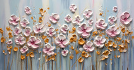 Небесные цветы 50*70см с дорисовкой - Арт-Декор. Продажа художественных изделий оптом и розницу