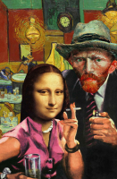 Декобокс. Ван Гог и Мона Лиза 50*70см - Арт-Декор. Продажа художественных изделий оптом и розницу