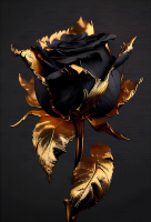 Декобокс. Золотая роза. 60*90 см с поталью - Арт-Декор. Продажа художественных изделий оптом и розницу