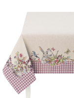 Принцесса клетка Лиловый Скатерть 140х140 см  - Арт-Декор. Продажа художественных изделий оптом и розницу