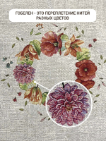 Акварельные маки фон Скатерть овал 165х300 см New - Арт-Декор. Продажа художественных изделий оптом и розницу