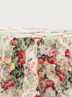 Розы герцогини Беж Скатерть овал 160х260 см  н/р - Арт-Декор. Продажа художественных изделий оптом и розницу