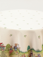 Первоклашки кролики Скатерть круг д165 см  - Арт-Декор. Продажа художественных изделий оптом и розницу