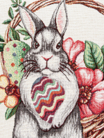 Пасха Сканди Кролик Наволочка 45х45 см  - Арт-Декор. Продажа художественных изделий оптом и розницу