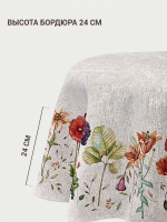 Акварельные маки фон Скатерть овал 165х300 см New - Арт-Декор. Продажа художественных изделий оптом и розницу