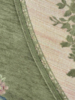 ЗС Зеленая Скатерть Бабочка овал 160х220 см подгиб - Арт-Декор. Продажа художественных изделий оптом и розницу